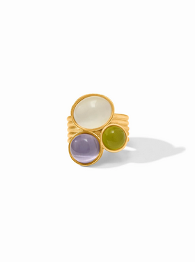 Julie Vos Julie Vos Cobblestone Statement Ring sz 8 Multi Cat's Eye