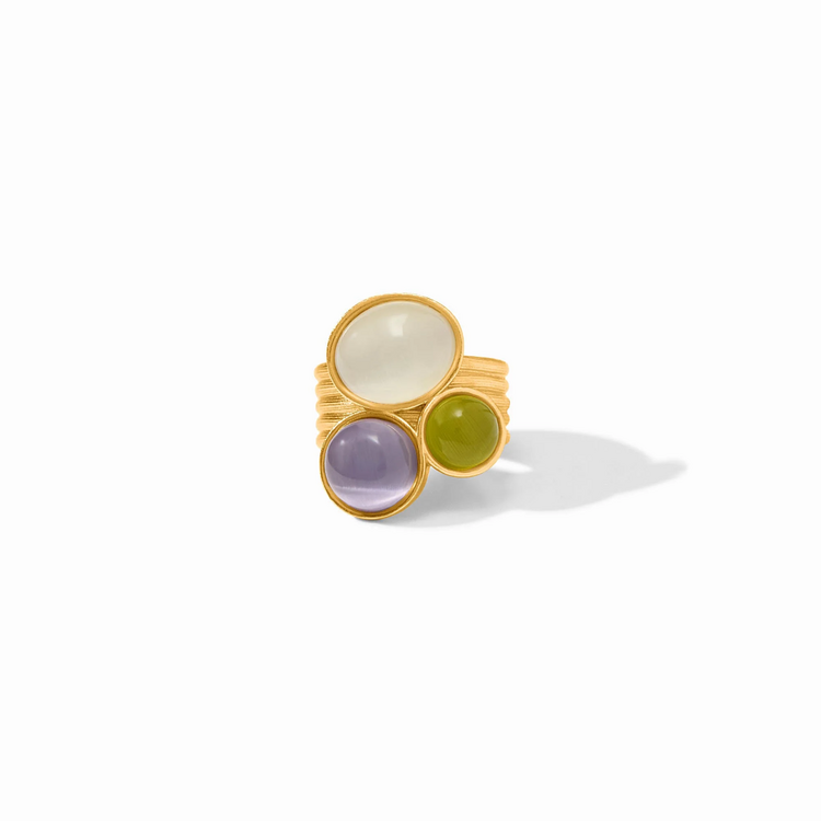 Julie Vos Julie Vos Cobblestone Statement Ring sz 8 Multi Cat's Eye