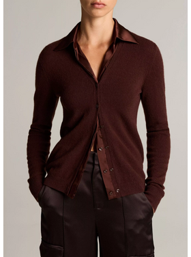 Vince Vince Mixed Media Cardigan