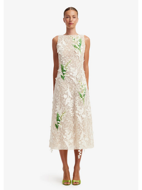 Leo Lin Leo Lin Cleo Embellished Midi Dress