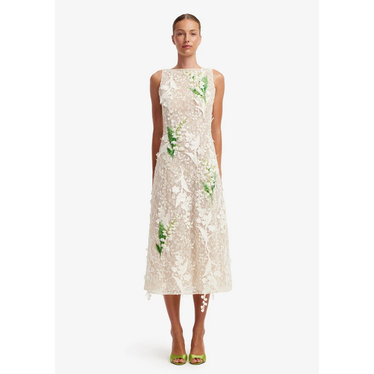 Leo Lin Leo Lin Cleo Embellished Midi Dress