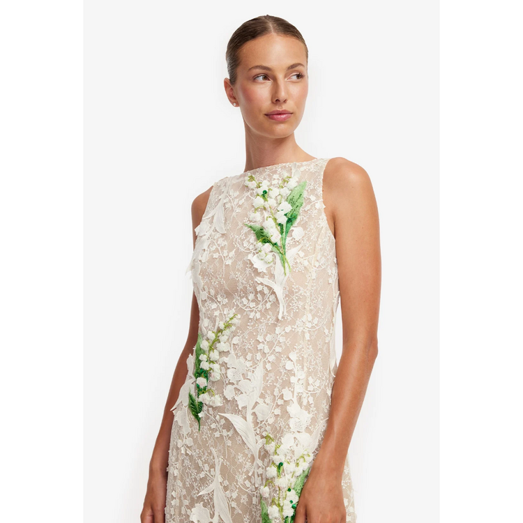 Leo Lin Leo Lin Cleo Embellished Midi Dress