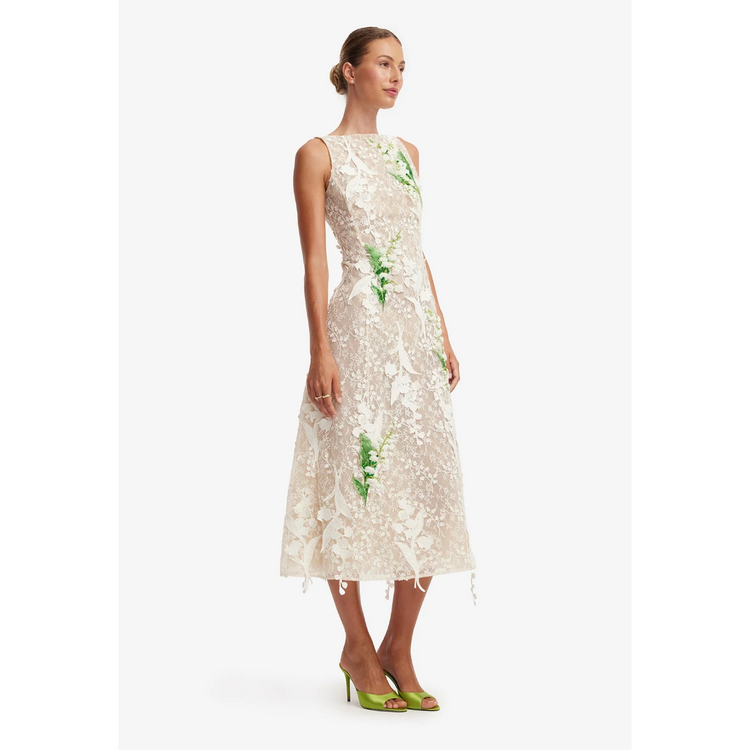 Leo Lin Leo Lin Cleo Embellished Midi Dress