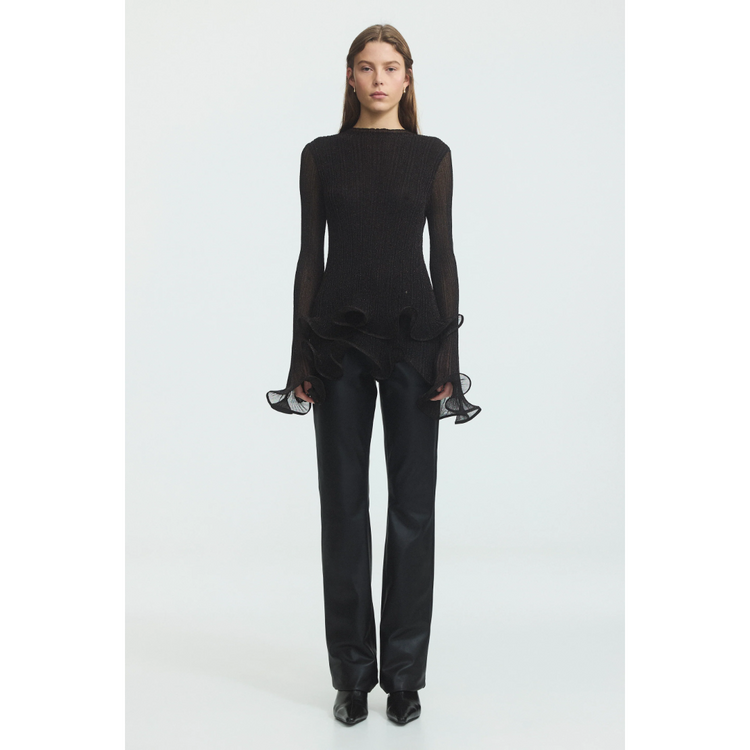 Aje. Aje. Agata Ruffle Knit Top