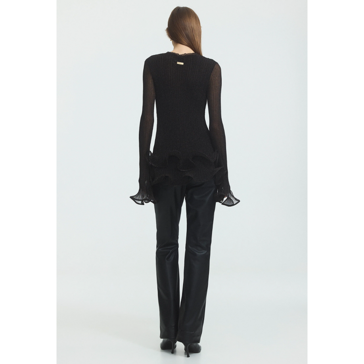 Aje. Aje. Agata Ruffle Knit Top