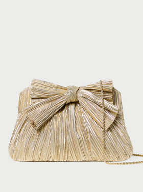 Loeffler Randall Loeffler Randall Rayne Pleated Bow Clutch