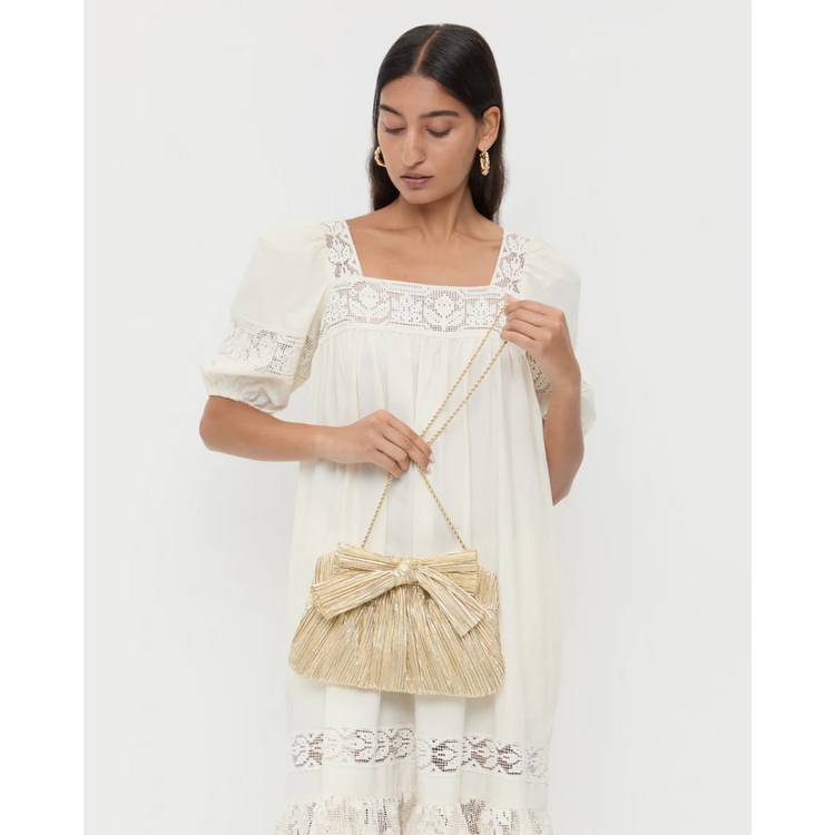 Loeffler Randall Loeffler Randall Rayne Pleated Bow Clutch