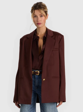 Alice + Olivia Alice + Olivia Ronan Oversized Boxy Blazer