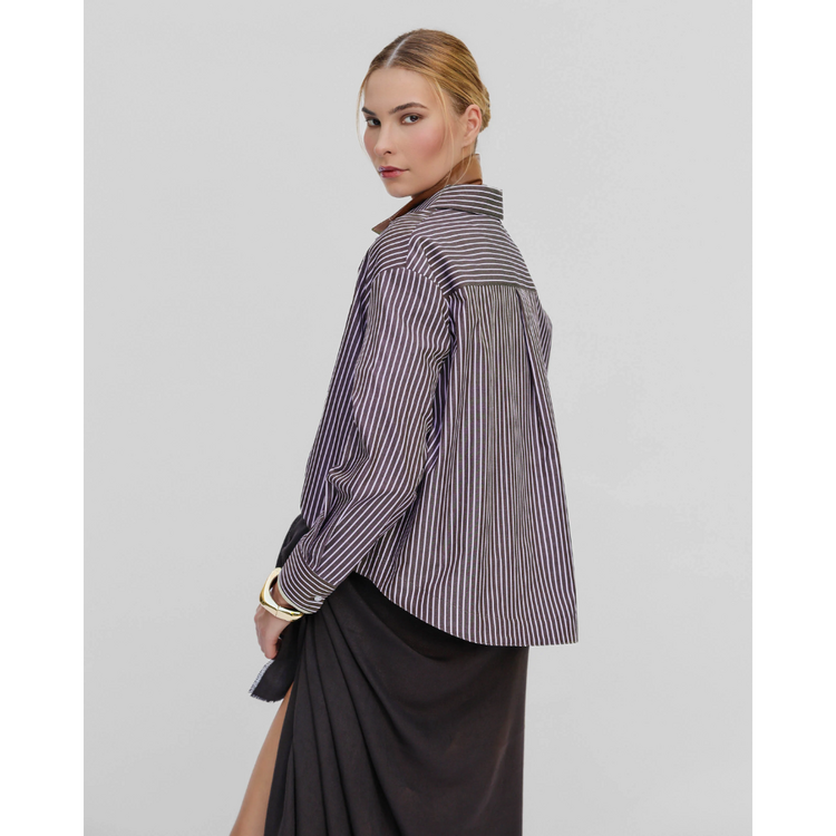 THEO The Label THEO Echo Crystal Collar Shirt