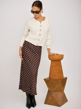 Fifteen Twenty Fifteen Twenty Mia Bias Midi Skirt
