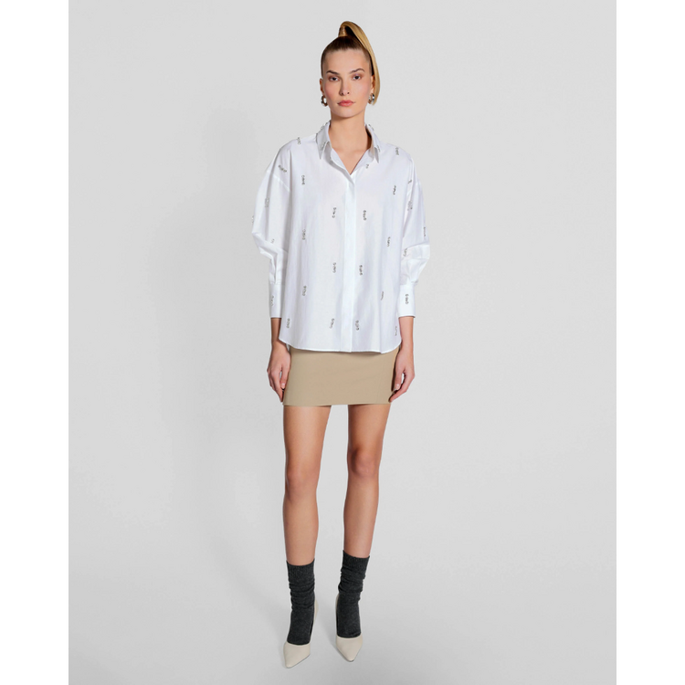 THEO The Label THEO Crystal Boyfriend Shirt