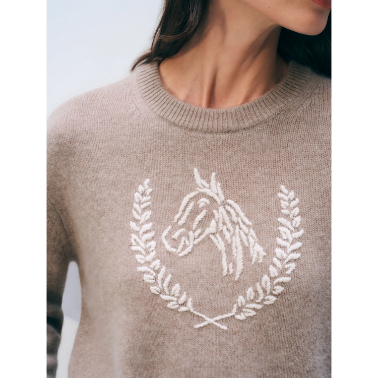White + Warren White + Warren Horse Crewneck
