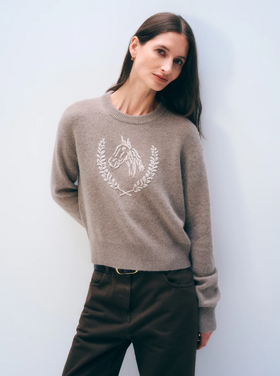 White + Warren White + Warren Horse Crewneck
