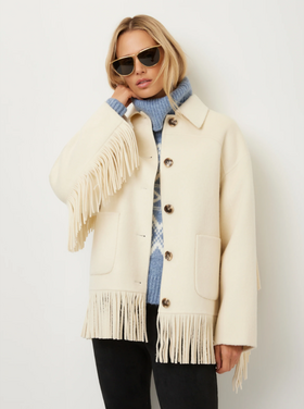 Fifteen Twenty Fifteen Twenty Yara Fringe Jacket