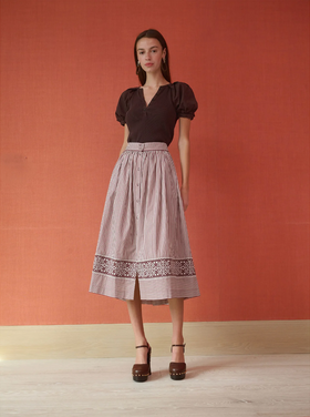 Brooks Avenue Brooks Ave Colette Midi Skirt