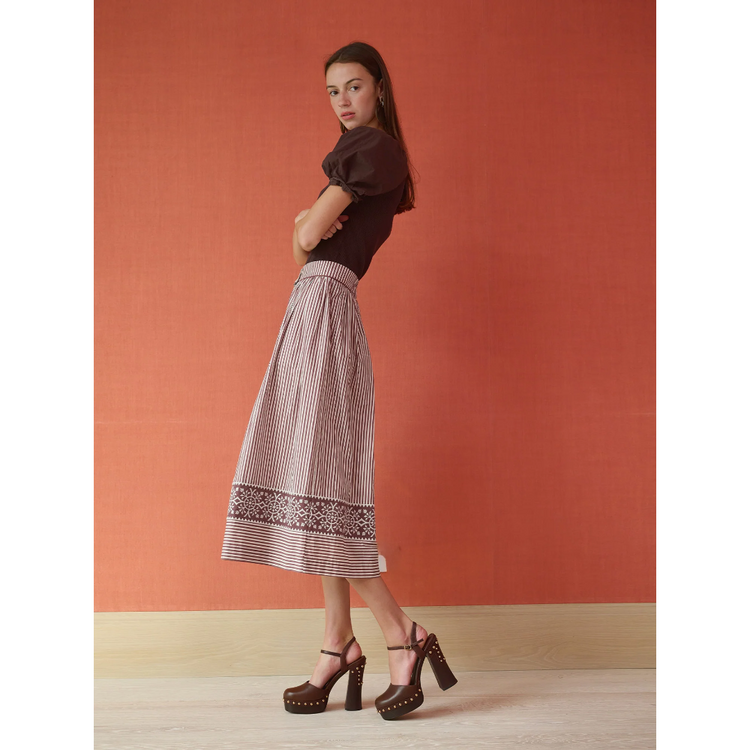 Brooks Avenue Brooks Ave Colette Midi Skirt