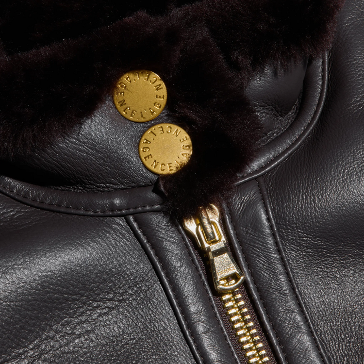 L'AGENCE L'agence Glacia Shearling Jacket