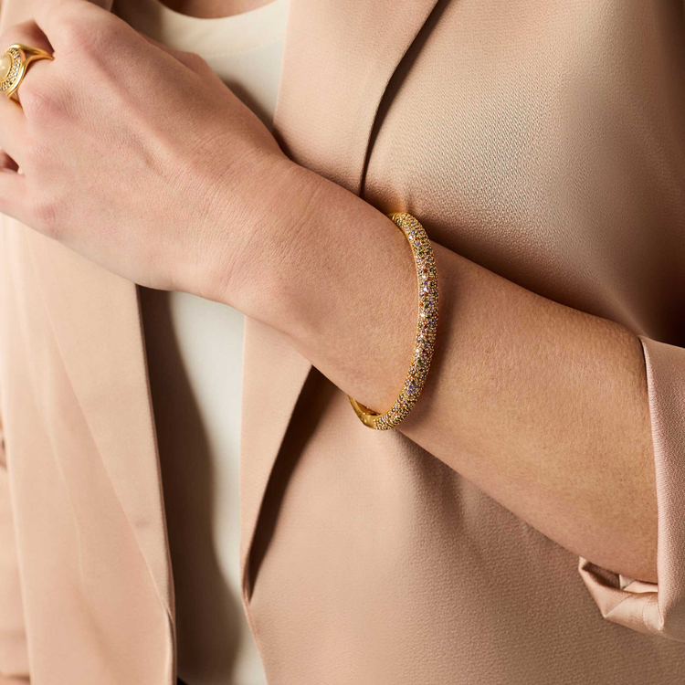 Julie Vos Julie Vos Stardust Hinge Bangle Multi