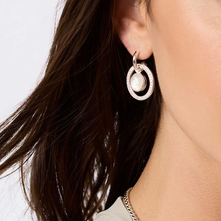 Julie Vos Julie Vos Silver Stardust 6 in 1 Earring