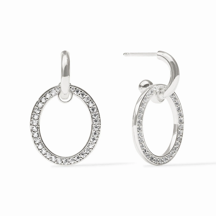 Julie Vos Julie Vos Silver Stardust 6 in 1 Earring