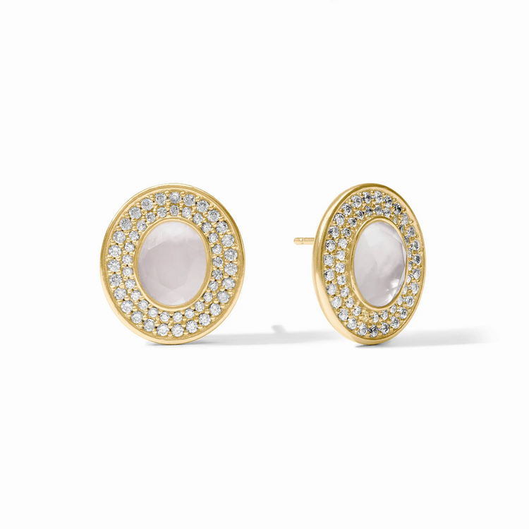 Julie Vos Julie Vos Stardust Stud Clear Crystal