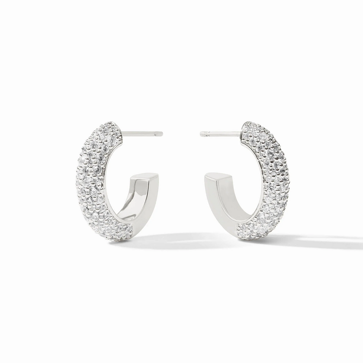 Julie Vos Julie Vos Silver Stardust Hoop M