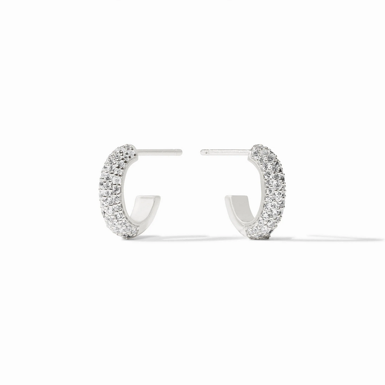 Julie Vos Julie Vos Silver Stardust Hoop S