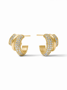 Julie Vos Julie Vos Stardust Triple Hoop CZ