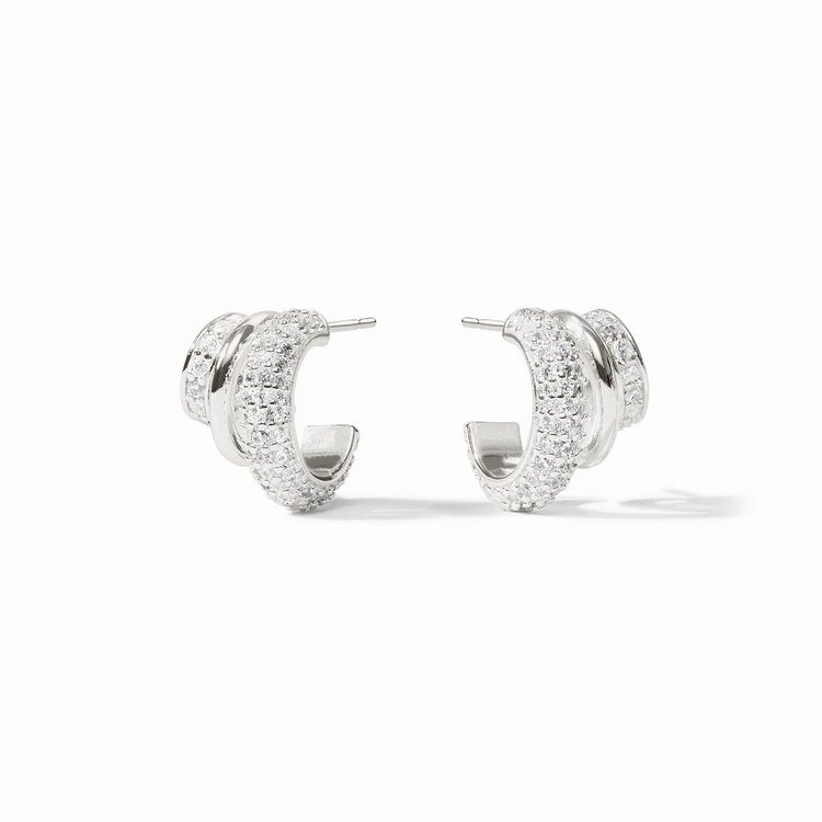 Julie Vos Julie Vos Silver Stardust Triple Hoop