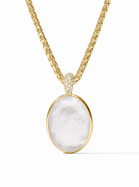 Julie Vos Julie Vos Stardust Statement Necklace Clear Crystal