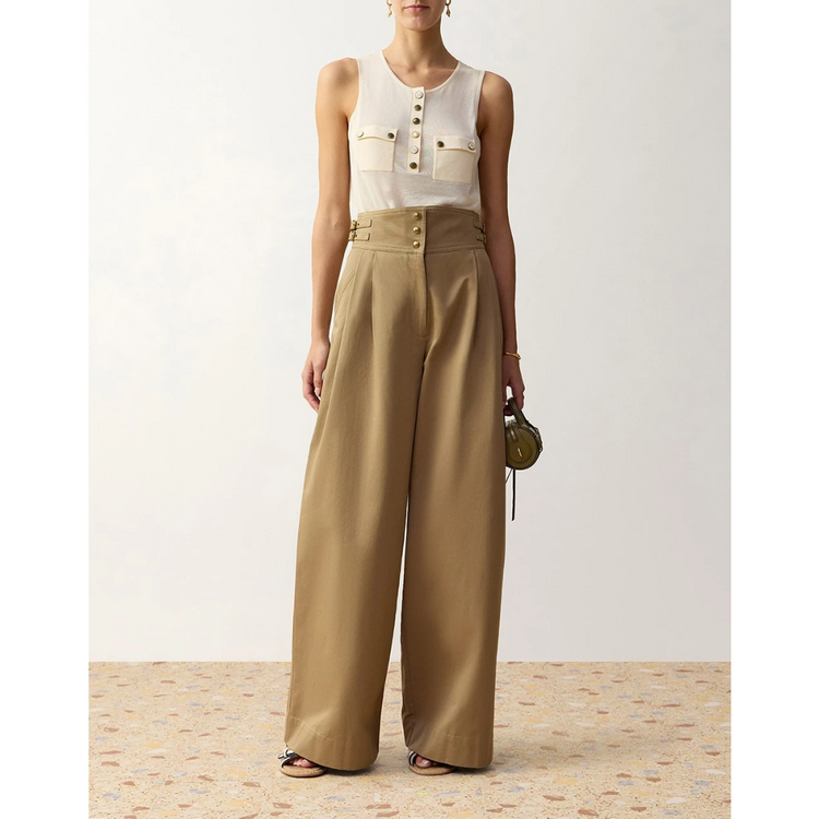 Zimmermann Zimmermann Clash Drill Tailored Pant