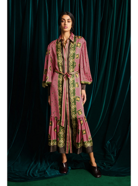 Alémais Alémais Lacey Silk Shirtdress