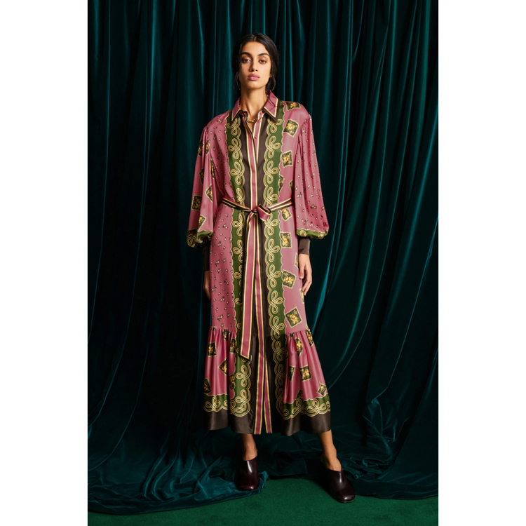 Alémais Alémais Lacey Silk Shirtdress