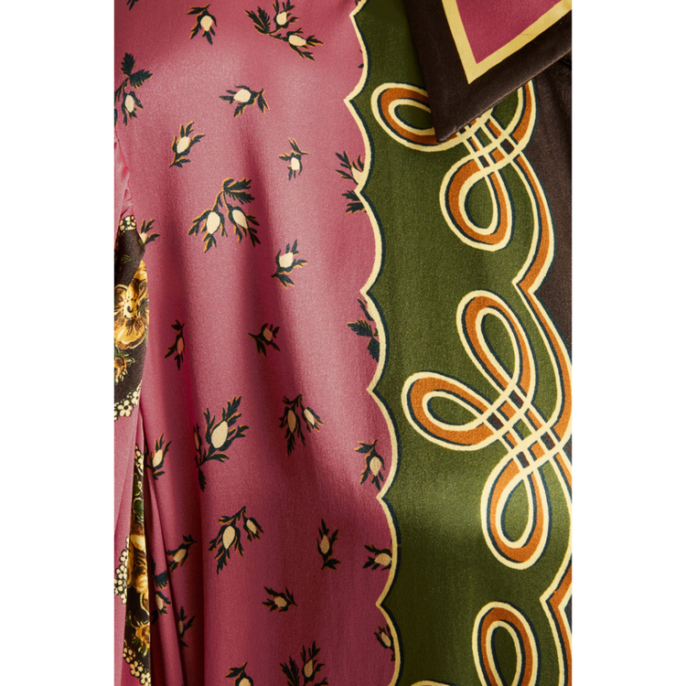 Alémais Alémais Lacey Silk Shirtdress