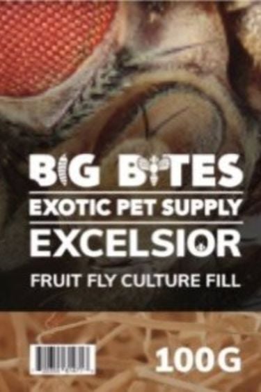 Big Bites Excelsior 100g fruit fly culture fill