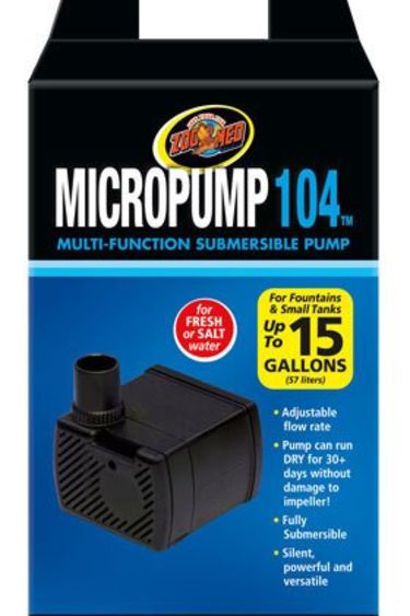 Zoomed ZOO MED Z140 Micro Pompe submersible 104 - 30 à 60 GPH
