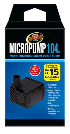 Zoomed Pompe submersible 30 à 60 GPH - Micro Pump 104