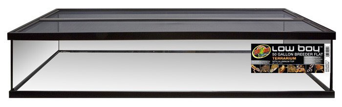 Zoomed 50 Gallon Low Boy Breeder Flat Terrarium