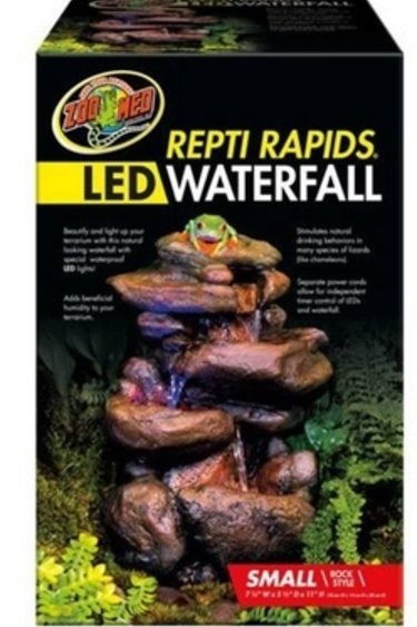 Zoomed Repti Rapids® LED Waterfall – Small Rock