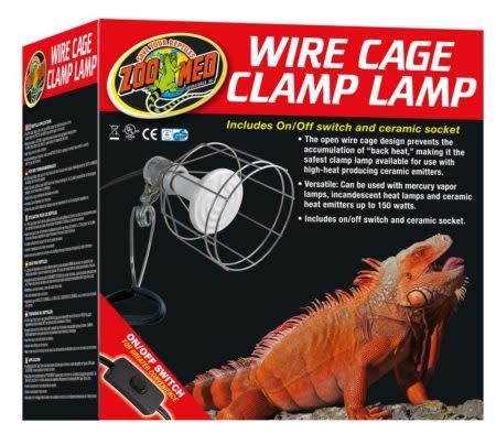 Zoomed Wire Cage Clamp Lamp