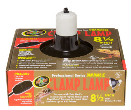 Zoomed Lampe a pince avec gradateur 8.5 " max. 150 watts - Professional Series Dimmable Clamp Lamp