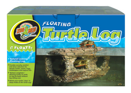 Zoomed Floating Turtle Log