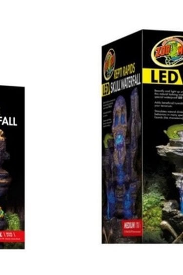 Zoomed Repti Rapids® LED Waterfall – Skull