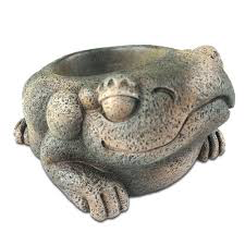 Exoterra Aztec water bowl in the shape of a frog