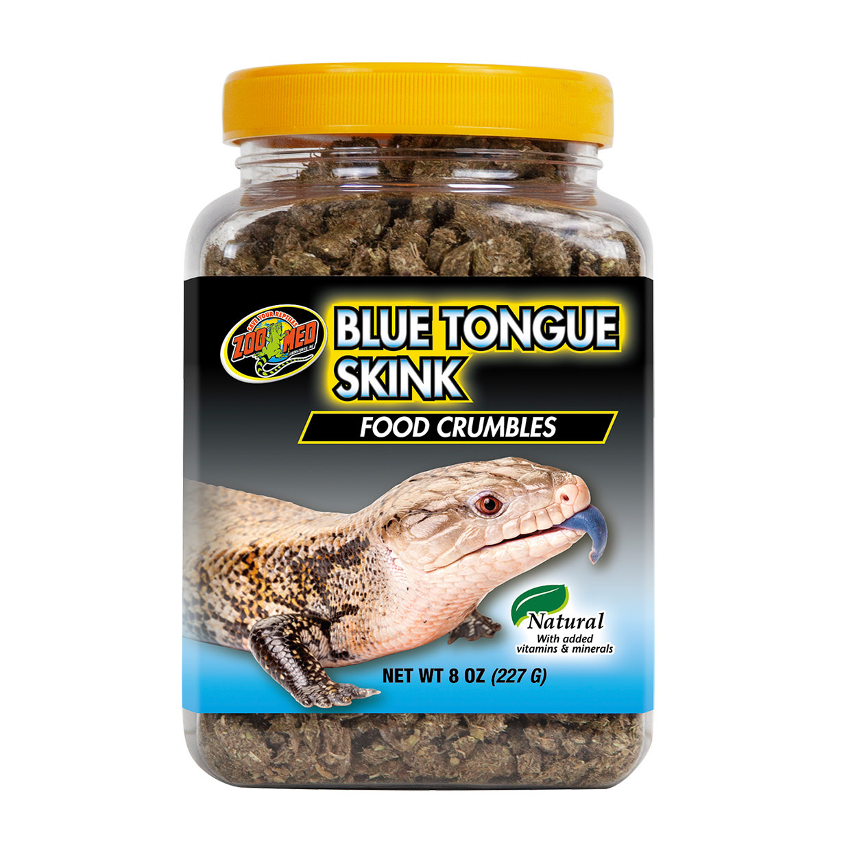 Zoomed Blue Tongue Skink Food Crumbles
