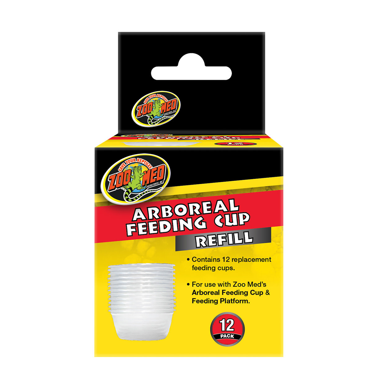 Zoomed Gobelet d'alimentation arboricole pq de 12 - Arboreal Feeding Cup Refill