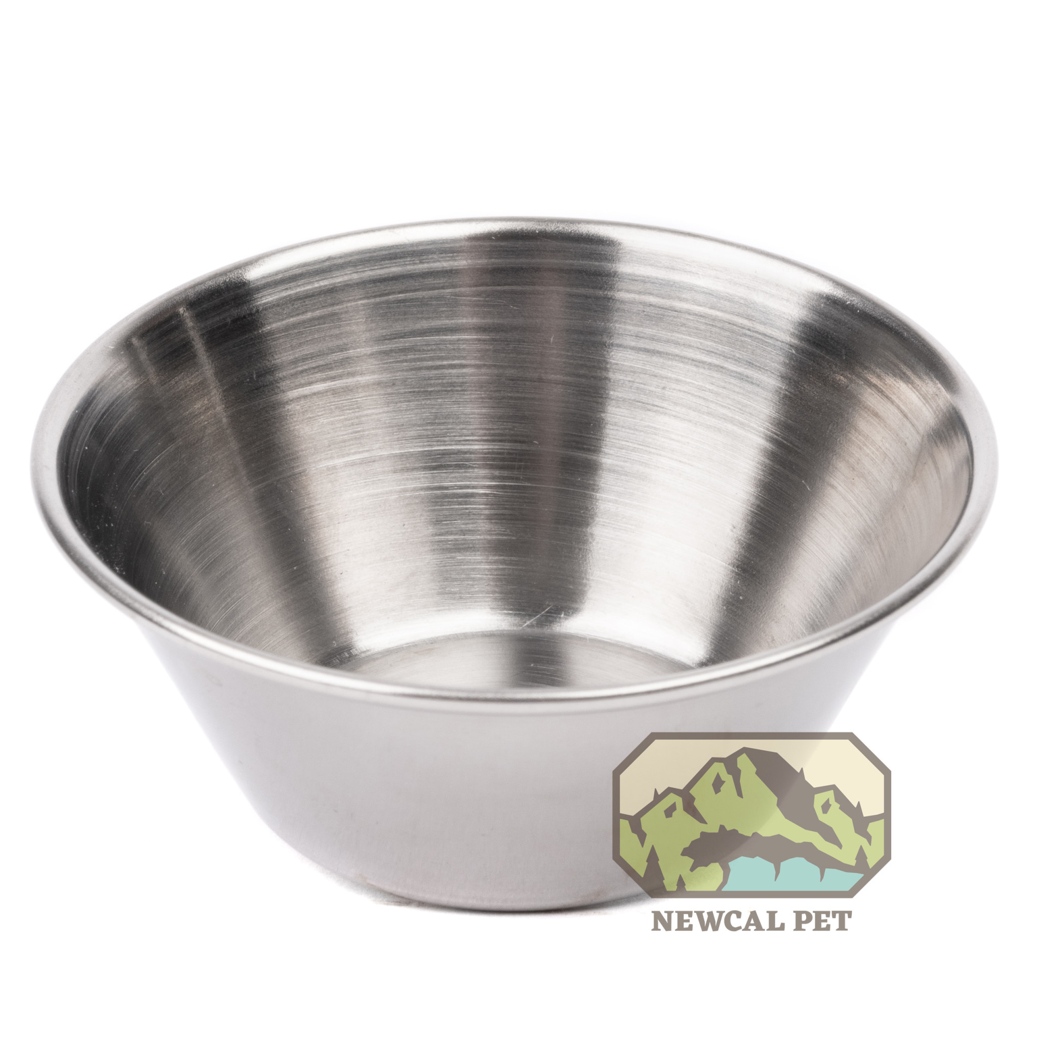 NewCal Pets Bol en acier inoxydable 1.5 oz - Stainless Steel Feeding Cup 1.5oz