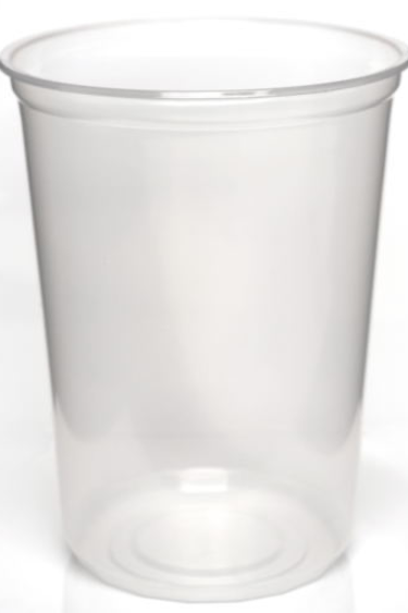 Magazoo Slightly Opaque 4.5" non-punched Deli Cup, 32 oz.