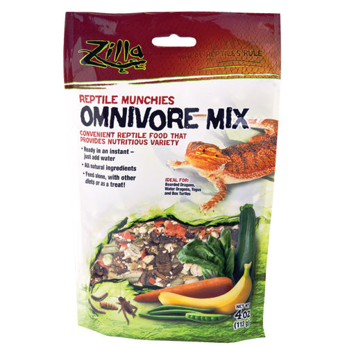 Zilla ZILLA 13894 Reptile Munchies - Mélange pour omnivore - 4 oz