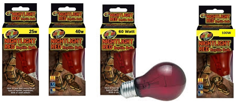 Nightlight red hot sale reptile bulb